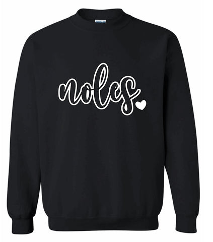 Noles Heart Crew Sweatshirt