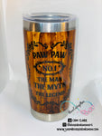 Wood Grain Paw Paw Tumbler