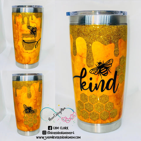 BEE KIND Honeycomb Tumbler