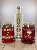 Custom Wine Set w/Coasters