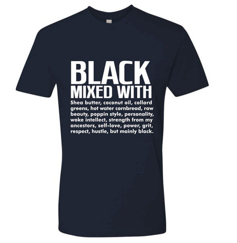 Black Mixed with Graphic Tee