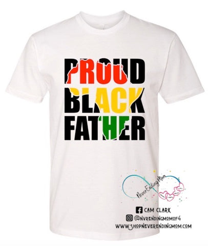 Proud Black Father Graphic Tee